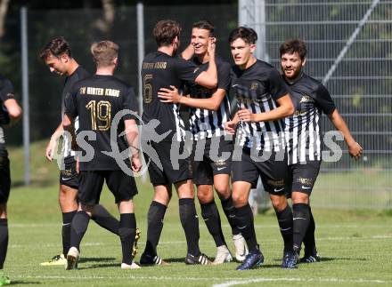 Fussball Unterliga Ost. ASK gegen Kraig.  Torjubel  (Kraig). Klagenfurt, am 9.9.2018.
Foto: Kuess
---
pressefotos, pressefotografie, kuess, qs, qspictures, sport, bild, bilder, bilddatenbank