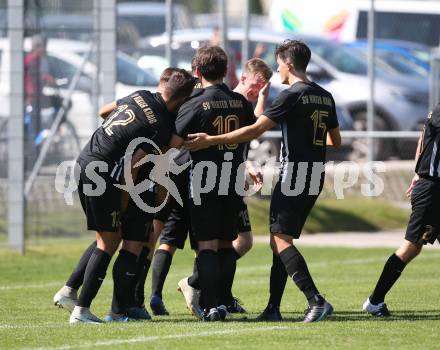 Fussball Unterliga Ost. ASK gegen Kraig. Torjubel  (Kraig). Klagenfurt, am 9.9.2018.
Foto: Kuess
---
pressefotos, pressefotografie, kuess, qs, qspictures, sport, bild, bilder, bilddatenbank