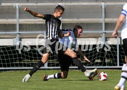 Fussball Unterliga Ost. ASK gegen Kraig. Michael Kaiser (ASK), Benjamin Lamzari (Kraig). Klagenfurt, am 9.9.2018.
Foto: Kuess
---
pressefotos, pressefotografie, kuess, qs, qspictures, sport, bild, bilder, bilddatenbank