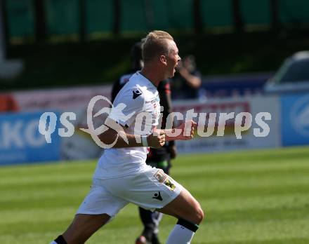 Fussball tipico Bundesliga. RZ Pellets WAC gegen FC Wacker Innsbruck.  Torjubel Martin Harrer (Innsbruck). Wolfsberg, am 16.9.2018.
Foto: Kuess

---
pressefotos, pressefotografie, kuess, qs, qspictures, sport, bild, bilder, bilddatenbank