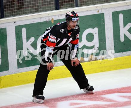 EBEL. Eishockey Bundesliga. EC VSV gegen KHL Medvescak Zagreb. Schiedsrichter Patrick Gruber. Villach, am 1.9.2018.
Foto: Kuess 


---
pressefotos, pressefotografie, kuess, qs, qspictures, sport, bild, bilder, bilddatenbank