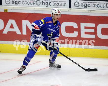 EBEL. Eishockey Bundesliga. EC VSV gegen KHL Medvescak Zagreb. Maxa Felix (VSV). Villach, am 1.9.2018.
Foto: Kuess 


---
pressefotos, pressefotografie, kuess, qs, qspictures, sport, bild, bilder, bilddatenbank