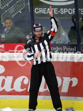 EBEL. Eishockey Bundesliga. EC VSV gegen KHL Medvescak Zagreb. Schiedsrichter Patrick Gruber. Villach, am 1.9.2018.
Foto: Kuess 


---
pressefotos, pressefotografie, kuess, qs, qspictures, sport, bild, bilder, bilddatenbank