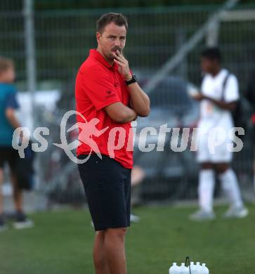 Fussball Kaerntner Liga. SAK gegen KAC 1909. Trainer Stefan Friessnegger(KAC). Klagenfurt, am 21.9.2018. Foto: Kuess
---
pressefotos, pressefotografie, kuess, qs, qspictures, sport, bild, bilder, bilddatenbank