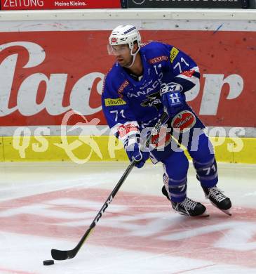 EBEL. Eishockey Bundesliga. EC VSV gegen DEC Dornbirn Bulldogs. Jason Desantis (VSV). Villach, am 23.9.2018.
Foto: Kuess 


---
pressefotos, pressefotografie, kuess, qs, qspictures, sport, bild, bilder, bilddatenbank