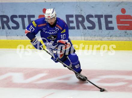 EBEL. Eishockey Bundesliga. EC VSV gegen HCB Suedtirol Alperia. Corey Trivino (VSV). Villach, am 28.9.2018.
Foto: Kuess 


---
pressefotos, pressefotografie, kuess, qs, qspictures, sport, bild, bilder, bilddatenbank