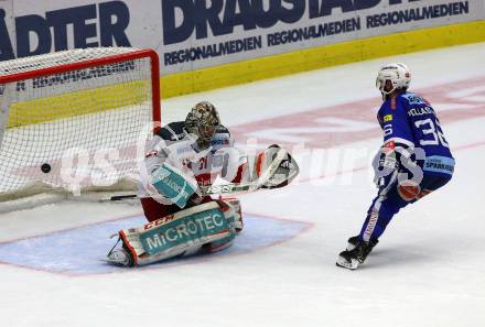 EBEL. Eishockey Bundesliga. EC VSV gegen HCB Suedtirol Alperia. Jerry Pollastrone,  (VSV), Leland Irving (Bozen). Villach, am 28.9.2018.
Foto: Kuess 


---
pressefotos, pressefotografie, kuess, qs, qspictures, sport, bild, bilder, bilddatenbank