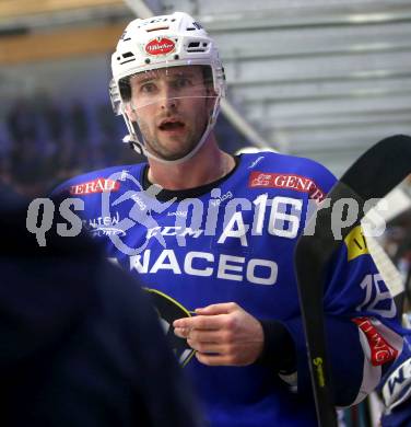 EBEL. Eishockey Bundesliga. EC VSV gegen Fehervar AV 19. MacGregor Sharp (VSV). Villach, am 12.10.2018.
Foto: Kuess 


---
pressefotos, pressefotografie, kuess, qs, qspictures, sport, bild, bilder, bilddatenbank