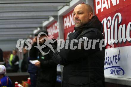 EBEL. Eishockey Bundesliga. EC VSV gegen Fehervar AV 19. Trainer Gerhard Unterluggauer,  (VSV). Villach, am 12.10.2018.
Foto: Kuess 


---
pressefotos, pressefotografie, kuess, qs, qspictures, sport, bild, bilder, bilddatenbank