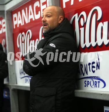 EBEL. Eishockey Bundesliga. EC VSV gegen Fehervar AV 19. Trainer Gerhard Unterluggauer (VSV). Villach, am 12.10.2018.
Foto: Kuess 


---
pressefotos, pressefotografie, kuess, qs, qspictures, sport, bild, bilder, bilddatenbank