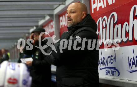 EBEL. Eishockey Bundesliga. EC VSV gegen Fehervar AV 19. Trainer Gerhard Unterluggauer,  (VSV). Villach, am 12.10.2018.
Foto: Kuess 


---
pressefotos, pressefotografie, kuess, qs, qspictures, sport, bild, bilder, bilddatenbank