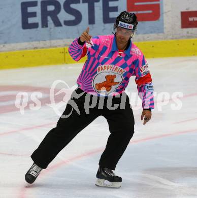 EBEL. Eishockey Bundesliga. EC VSV gegen Fehervar AV 19. Schiedsrichter (Happy Kids). Villach, am 12.10.2018.
Foto: Kuess 


---
pressefotos, pressefotografie, kuess, qs, qspictures, sport, bild, bilder, bilddatenbank