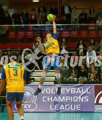 Volleyball Champions League. SK Posojilnica Aich/Dob gegen Lycurgus Groningen (NED). Mark Maximilian Kremer (Aich/Dob). Klagenfurt, am 17.10.2018.
Foto: Kuess
---
pressefotos, pressefotografie, kuess, qs, qspictures, sport, bild, bilder, bilddatenbank