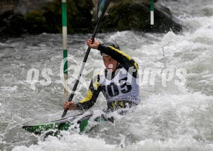 Kayak. Alpe Adria Kanu Slalom.  Felix Oschmautz.  Gurk (Fluss), 7.10.2018.
Foto: Kuess
---
pressefotos, pressefotografie, kuess, qs, qspictures, sport, bild, bilder, bilddatenbank