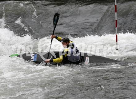 Kayak. Alpe Adria Kanu Slalom.  Felix Oschmautz.  Gurk (Fluss), 7.10.2018.
Foto: Kuess
---
pressefotos, pressefotografie, kuess, qs, qspictures, sport, bild, bilder, bilddatenbank