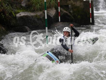 Kayak. Alpe Adria Kanu Slalom.  Roemer Max.  Gurk (Fluss), 7.10.2018.
Foto: Kuess
---
pressefotos, pressefotografie, kuess, qs, qspictures, sport, bild, bilder, bilddatenbank