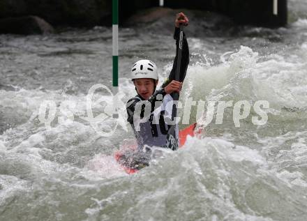 Kayak. Alpe Adria Kanu Slalom.  Haselmaier-Muellneritsch Timo.  Gurk (Fluss), 7.10.2018.
Foto: Kuess
---
pressefotos, pressefotografie, kuess, qs, qspictures, sport, bild, bilder, bilddatenbank