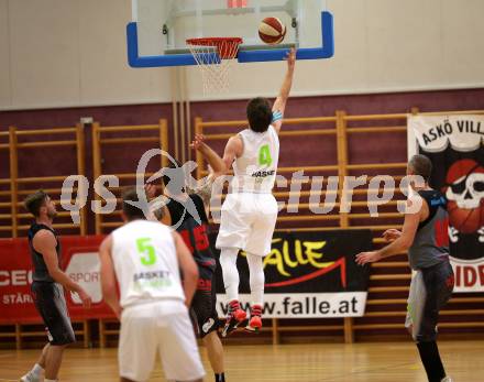 Basketball 2. Bundesliga. Grunddurchgang. 2. Runde. Raiders Villach gegen Basket Flames. Jasmin Perkovic (Raiders),  Michael Diesner (Basket Flames). Klagenfurt, am 21.10.2018.
Foto: Kuess
---
pressefotos, pressefotografie, kuess, qs, qspictures, sport, bild, bilder, bilddatenbank