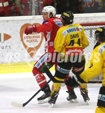 EBEL. Eishockey Bundesliga. KAC gegen spusu Vienna Capitals. Torjubel Nikolaus Kraus (KAC). Klagenfurt, am 26.10.2018.
Foto: Kuess

---
pressefotos, pressefotografie, kuess, qs, qspictures, sport, bild, bilder, bilddatenbank