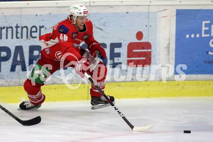 EBEL. Eishockey Bundesliga. KAC gegen HC Orli Znojmo. Johannes Bischofberger (KAC). Klagenfurt, am 28.10.2018.
Foto: Kuess

---
pressefotos, pressefotografie, kuess, qs, qspictures, sport, bild, bilder, bilddatenbank