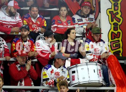 EBEL. Eishockey Bundesliga. KAC gegen HC Orli Znojmo. Fans (KAC). Klagenfurt, am 28.10.2018.
Foto: Kuess

---
pressefotos, pressefotografie, kuess, qs, qspictures, sport, bild, bilder, bilddatenbank