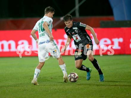 Fussball OEFB Cup. RZ Pellets WAC gegen SK Rapid Wien. Manfred Gollner,  (WAC), Thomas Murg (Rapid). Wolfsberg, am 31.10.2018.
Foto: Kuess

---
pressefotos, pressefotografie, kuess, qs, qspictures, sport, bild, bilder, bilddatenbank