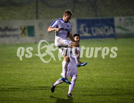 Fussball. Kaerntner Liga. Matrei gegen Treibach. Torjubel Jonas Warmuth (Treibach). Matrei, 27.10.2018.
Foto: Kuess
---
pressefotos, pressefotografie, kuess, qs, qspictures, sport, bild, bilder, bilddatenbank