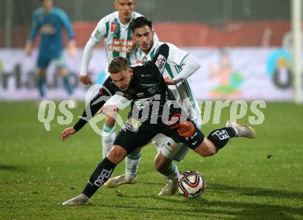 Fussball OEFB Cup. RZ Pellets WAC gegen SK Rapid Wien. Bernd Gschweidl (WAC), Andrei Virgil Ivan (Rapid). Wolfsberg, am 31.10.2018.
Foto: Kuess

---
pressefotos, pressefotografie, kuess, qs, qspictures, sport, bild, bilder, bilddatenbank