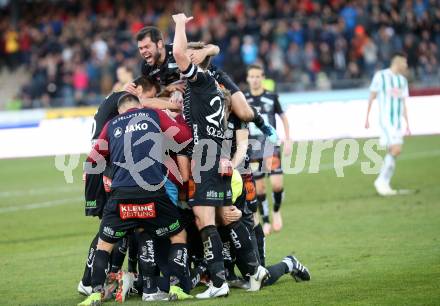 Fussball tipico Bundesliga. RZ Pellets WAC gegen SK Rapid Wien. Torjubel  (WAC). Wolfsberg, am 11.11.2018.
Foto: Kuess

---
pressefotos, pressefotografie, kuess, qs, qspictures, sport, bild, bilder, bilddatenbank