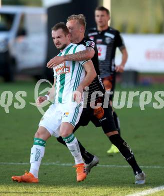 Fussball tipico Bundesliga. RZ Pellets WAC gegen SK Rapid Wien. Marcel Ritzmaier, (WAC),  Veton Berisha  (Rapid). Wolfsberg, am 11.11.2018.
Foto: Kuess

---
pressefotos, pressefotografie, kuess, qs, qspictures, sport, bild, bilder, bilddatenbank