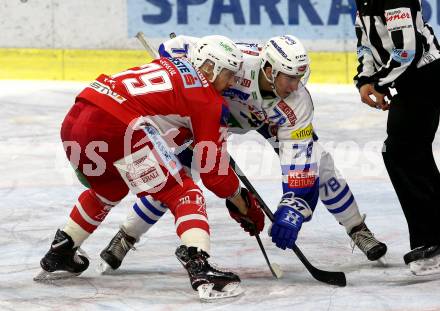 EBEL. Eishockey Bundesliga. KAC gegen VSV. Mitch Wahl,  (KAC), Felix Maxa (VSV). Klagenfurt, am 13.11.2018.
Foto: Kuess

---
pressefotos, pressefotografie, kuess, qs, qspictures, sport, bild, bilder, bilddatenbank