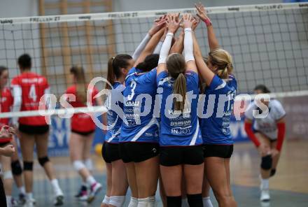 WVL. Volleyball BUndesliga Frauen. ATSC Wildcats Klagenfurt gegen SG Prinz Brunnenbau Volleys. Jubel SG Prinz Brunnenbau Volleys. Klagenfurt, am 15.12.2018.
Foto: Kuess
---
pressefotos, pressefotografie, kuess, qs, qspictures, sport, bild, bilder, bilddatenbank