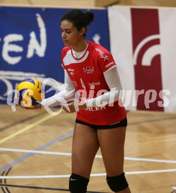 WVL. Volleyball BUndesliga Frauen. ATSC Wildcats Klagenfurt gegen SG Prinz Brunnenbau Volleys.  Noemi Laura Oiwoh (Wildcats). Klagenfurt, am 15.12.2018.
Foto: Kuess
---
pressefotos, pressefotografie, kuess, qs, qspictures, sport, bild, bilder, bilddatenbank