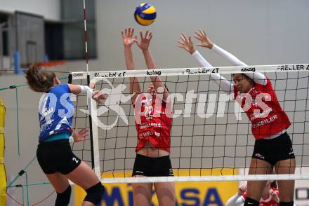 WVL. Volleyball BUndesliga Frauen. ATSC Wildcats Klagenfurt gegen SG Prinz Brunnenbau Volleys. Samira Mauch, Noemi Laura Oiwoh  (Wildcats). Klagenfurt, am 15.12.2018.
Foto: Kuess
---
pressefotos, pressefotografie, kuess, qs, qspictures, sport, bild, bilder, bilddatenbank