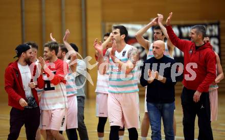 Basketball 2. Bundesliga. Grunddurchgang 11. Runde. Raiders Villach gegen Woerthersee Piraten. Jubel   (Villach). Klagenfurt, am 16.12.2018.
Foto: Kuess
---
pressefotos, pressefotografie, kuess, qs, qspictures, sport, bild, bilder, bilddatenbank