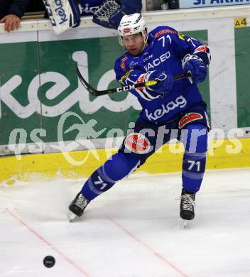 EBEL. Eishockey Bundesliga. EC VSV gegen EC Red Bull Salzburg.  Jason Desantis (VSV). Villach, am 21.12.2018.
Foto: Kuess 


---
pressefotos, pressefotografie, kuess, qs, qspictures, sport, bild, bilder, bilddatenbank