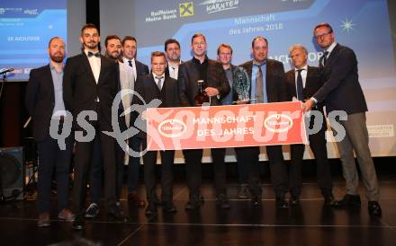 Sportgala. Nacht des Sports. Ehrung Sportler des Jahres. Mannschaft des Jahres Aich/Dob. Velden, 22.12.2018.
Foto: Kuess 
---
pressefotos, pressefotografie, kuess, qs, qspictures, sport, bild, bilder, bilddatenbank