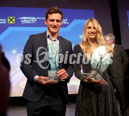 Sportgala. Nacht des Sports. Ehrung Sportler des Jahres.  Matthias Mayer, Anna Gasser. Velden, 22.12.2018.
Foto: Kuess 
---
pressefotos, pressefotografie, kuess, qs, qspictures, sport, bild, bilder, bilddatenbank