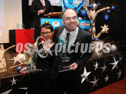 Sportgala. Nacht des Sports. Ehrung Sportler des Jahres.  Romana Zablatnik, Markus Oberwinkler. Velden, 22.12.2018.
Foto: Kuess 
---
pressefotos, pressefotografie, kuess, qs, qspictures, sport, bild, bilder, bilddatenbank