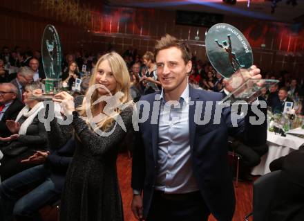 Sportgala. Nacht des Sports. Ehrung Sportler des Jahres.  Matthias Mayer, Anna Gasser. Velden, 22.12.2018.
Foto: Kuess 
---
pressefotos, pressefotografie, kuess, qs, qspictures, sport, bild, bilder, bilddatenbank