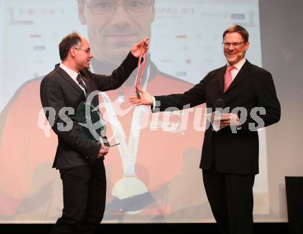 Sportgala. Nacht des Sports. Ehrung Sportler des Jahres.  Markus Oberwinkler, Tono Hoenigmann. Velden, 22.12.2018.
Foto: Kuess 
---
pressefotos, pressefotografie, kuess, qs, qspictures, sport, bild, bilder, bilddatenbank