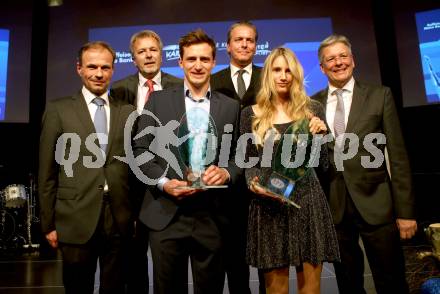 Sportgala. Nacht des Sports. Ehrung Sportler des Jahres.  Peter Gauper, Marjan Velik, Matthias Mayer, Paul Vogel, Anna Gasser, Landeshauptmann Peter Kaiser. Velden, 22.12.2018.
Foto: Kuess 
---
pressefotos, pressefotografie, kuess, qs, qspictures, sport, bild, bilder, bilddatenbank