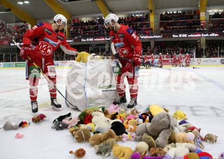 EBEL. Eishockey Bundesliga. KAC gegen	spusu Vienna Capitals. Richter Marco, Schumnig Martin (KAC). Klagenfurt, am 23.12.2018.
Foto: Kuess

---
pressefotos, pressefotografie, kuess, qs, qspictures, sport, bild, bilder, bilddatenbank