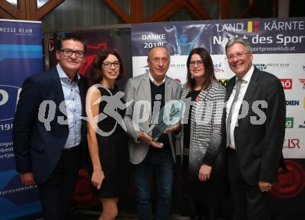 Sportgala. Nacht des Sports. Ehrung Sportler des Jahres. Werner Pullnig, Magdalena Kulnik, Robert Kropiunik, Betina Germann, Landeshauptmann Peter Kaiser . Velden, 22.12.2018.
Foto: Kuess 
---
pressefotos, pressefotografie, kuess, qs, qspictures, sport, bild, bilder, bilddatenbank