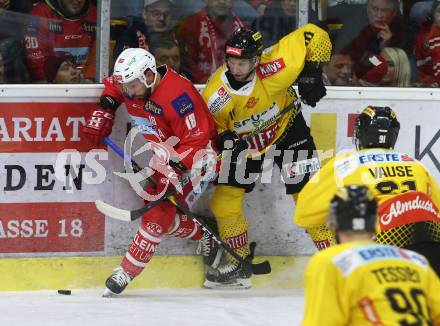 EBEL. Eishockey Bundesliga. KAC gegen	spusu Vienna Capitals. Koch Thomas (KAC), Dorion Marc-Andre (Vienna Capitals). Klagenfurt, am 23.12.2018.
Foto: Kuess

---
pressefotos, pressefotografie, kuess, qs, qspictures, sport, bild, bilder, bilddatenbank