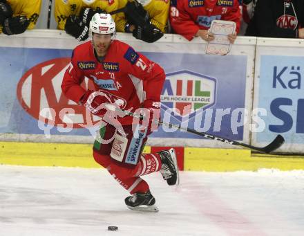 EBEL. Eishockey Bundesliga. KAC gegen	spusu Vienna Capitals. Thomas Hundertpfund (KAC). Klagenfurt, am 23.12.2018.
Foto: Kuess

---
pressefotos, pressefotografie, kuess, qs, qspictures, sport, bild, bilder, bilddatenbank