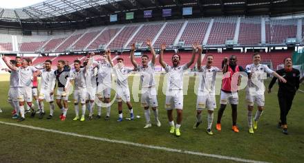 Fussball. 2. Liga. âSK Austria Klagenfurt gegen FC Blau Weiss Linz.  Jubel (Klagenfurt). Klagenfurt, 3.3.2019.
Foto: Kuess
---
pressefotos, pressefotografie, kuess, qs, qspictures, sport, bild, bilder, bilddatenbank