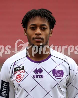 Fussball. 2. Liga. âSK Austria Klagenfurt. Mannschaftsfototermin.  Joseph Asante. Klagenfurt, 26.2.2019.
Foto: Kuess
---
pressefotos, pressefotografie, kuess, qs, qspictures, sport, bild, bilder, bilddatenbank