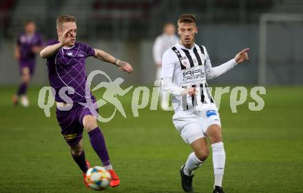 Fussball. 2. Liga. âSK Austria Klagenfurt gegen FC Juniors OOE. Florian Jaritz, (Klagenfurt), Nemanja Celic  (FC Juniors OOE). Klagenfurt, 29.3.2019.
Foto: Kuess
---
pressefotos, pressefotografie, kuess, qs, qspictures, sport, bild, bilder, bilddatenbank