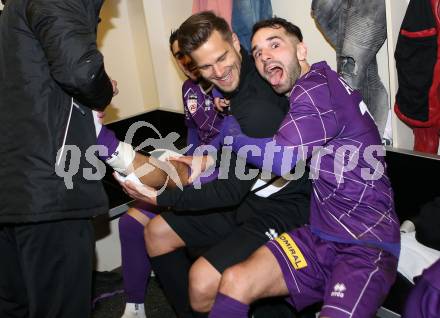 Fussball. 2. Liga. âSK Austria Klagenfurt gegen FC Juniors OOE.  Marcel Kuster, Okan Aydin (Klagenfurt). Klagenfurt, 29.3.2019.
Foto: Kuess
---
pressefotos, pressefotografie, kuess, qs, qspictures, sport, bild, bilder, bilddatenbank